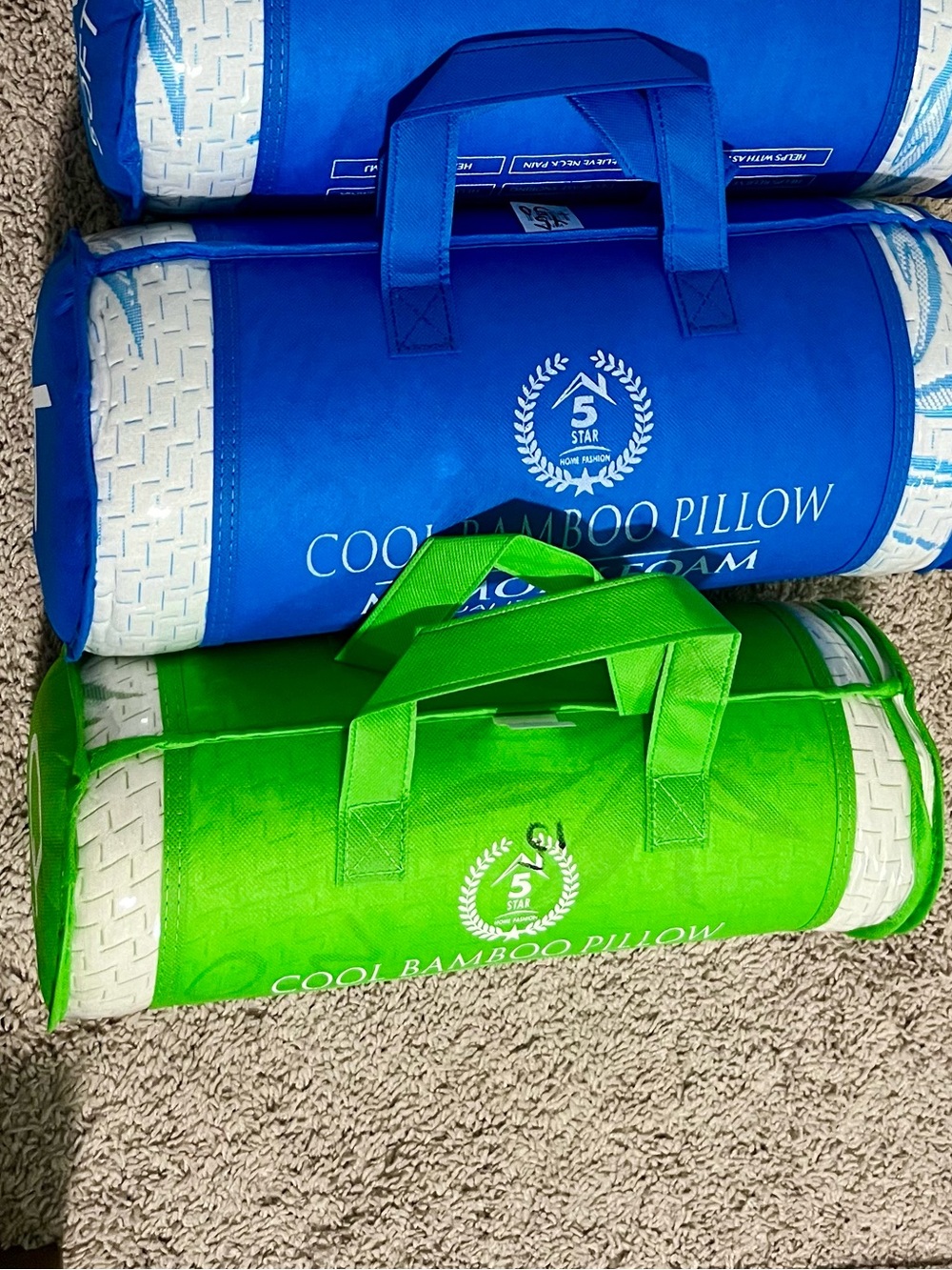 Memory Foam Cool Bamboo Pillow - King and Queen Sizes